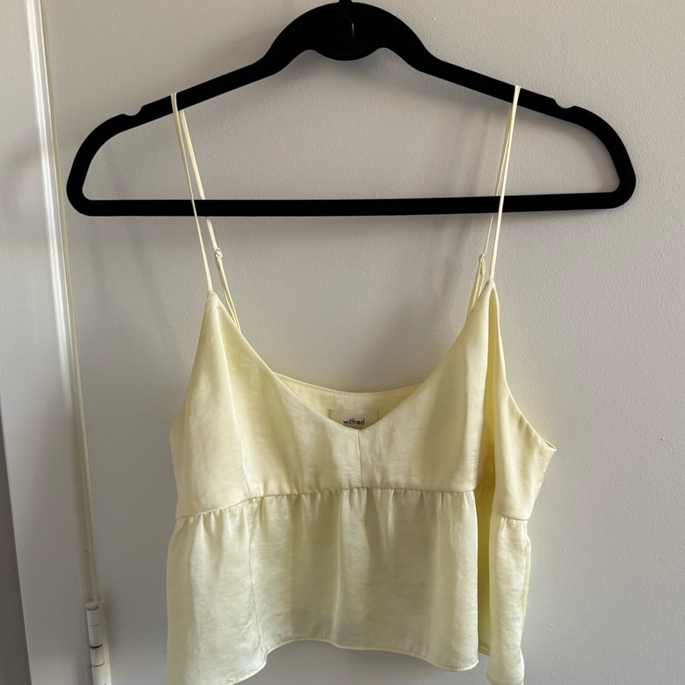 Aritzia Wilfred Lover Satin Top